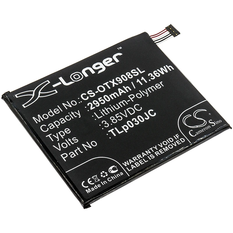 Cameron Sino 2950 мАч аккумулятор TLp030JC для Alcatel 3C A3A XL 4G A3 | Мобильные телефоны и аксессуары