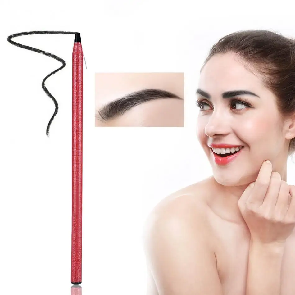 Полу-перманентный микроблейдинг для eyebrowsTattoo карандаш для бровей рисования карандаш для бровей инструмент позиционирования Водонепроницаемый карандаш для бровей