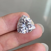 Meisidian 11x11mm D VVS1 5 Carat Moissanite Trillion Cut Loose Diamond Stone