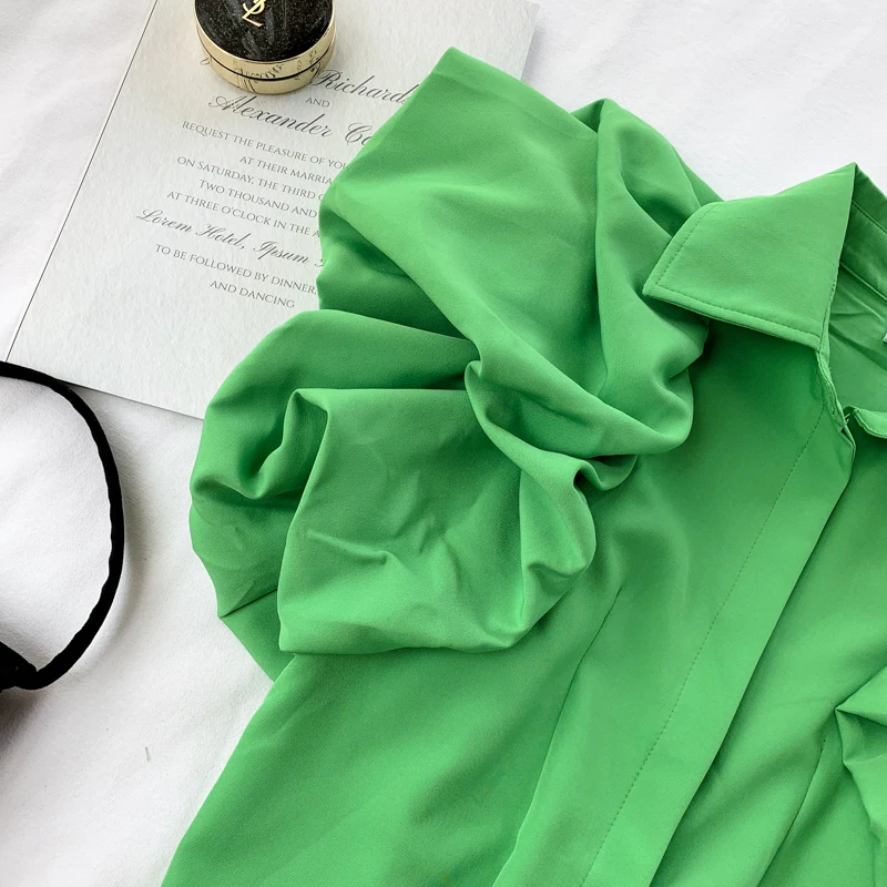 Высокое качество новинка 2020 модные дизайнерские топы для подиума женская блузка