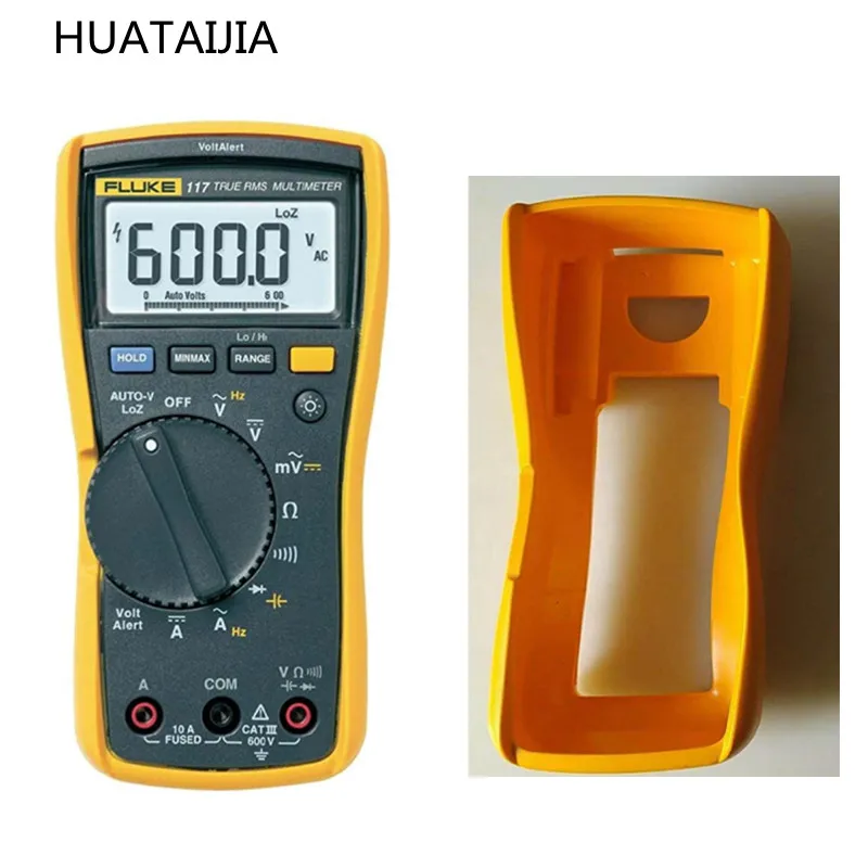 Fluke117-funda amarilla de segunda mano para Fluke 117, cubierta amarilla, marco amarillo, Fluke 117-0
