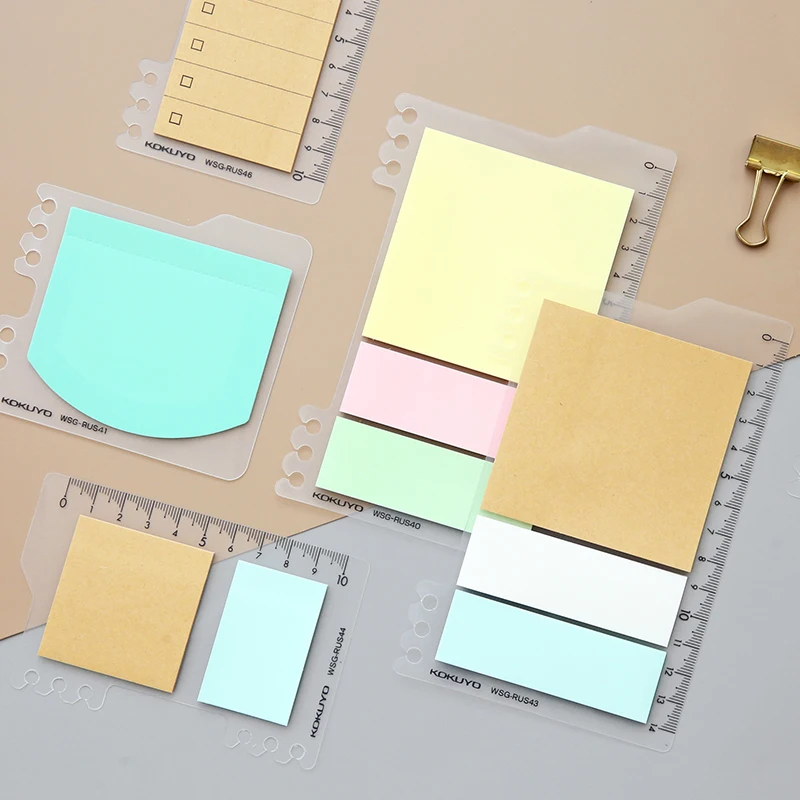 KOKUYO Loose Leaf Sticky Notes Post-it Memorandum Index Classification Stickers | Канцтовары для офиса и дома