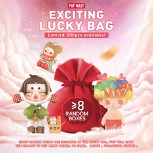 POP MART Exciting Lucky Bag Blind Box Collectible Cute Action Kawaii Toy figures Mystery Box