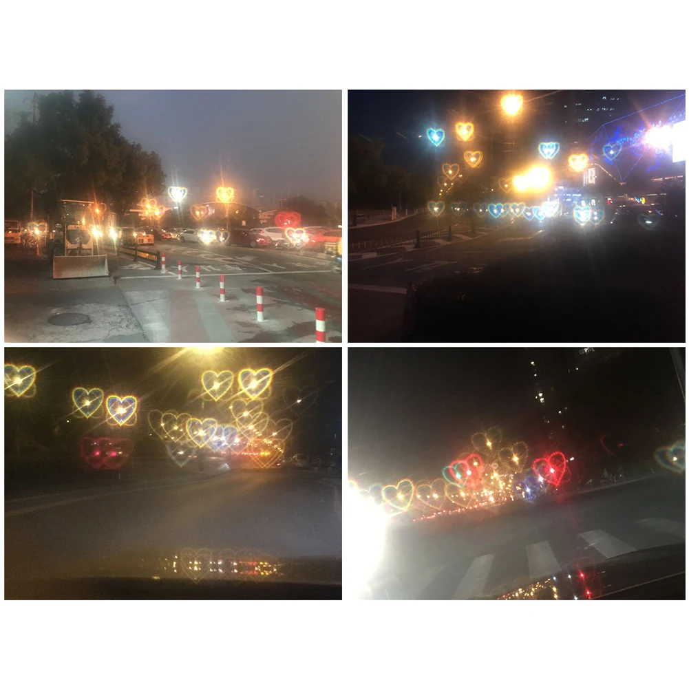 Очки дифракционные с эффектом сердца для вечевечерние баров фейерверков | Дом и