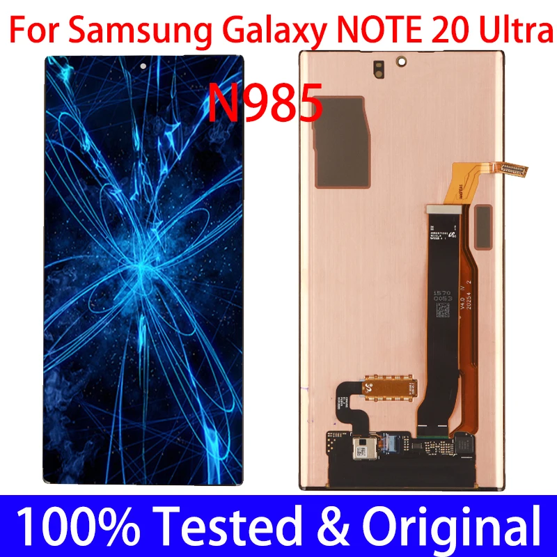 100% Оригинальный Note20 ультра дисплей для Samsung Galaxy Note 20 Ultra N985 ЖК сенсорный экран
