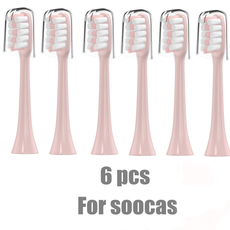 

6pcs/set Toothbrush Heads Replacement For Xiaomi Soocas X3/X3U Mijia T300 For Electric Tooth Brush Heads