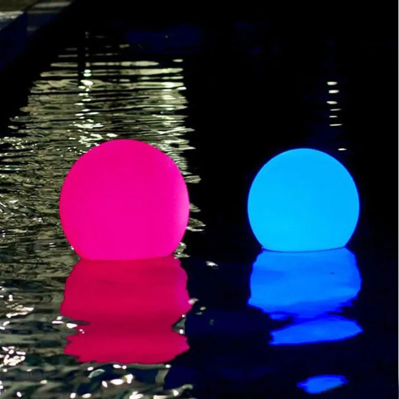 RGB светодиодный вечерние светильник для бассейна IP54 USB Перезаряжаемый плавающий