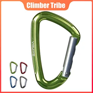 carabiners outdoor climbing equipments d shape ce 24kn magnalium abseiling quickdraws multifunctional lock safety quickdraw 40 free global shipping