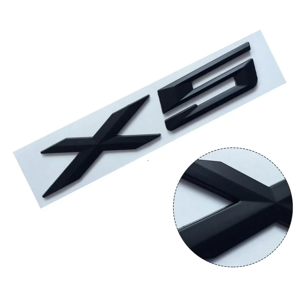 

150*30mm Sticker 1x Letters Number Rear Trunk Badge Black Decal Emblem