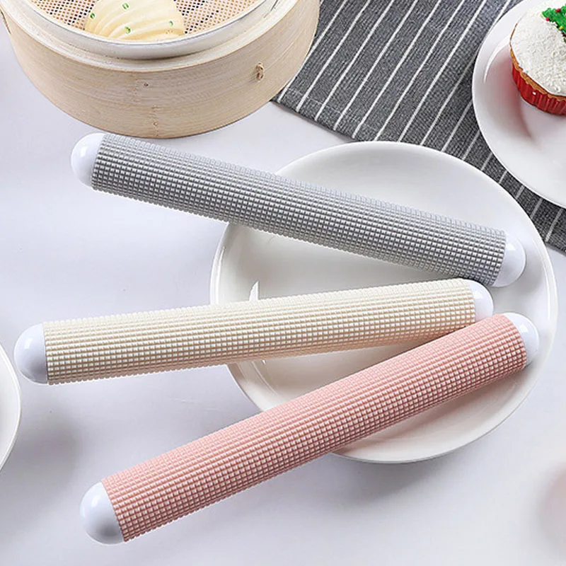 Non-stick Dough Roller Sticks Rolling Pin Kitchen Gadgets Food Grade Dumpling Wrapper Tool Baking Accessories 1Pcs Plastic | Дом и сад