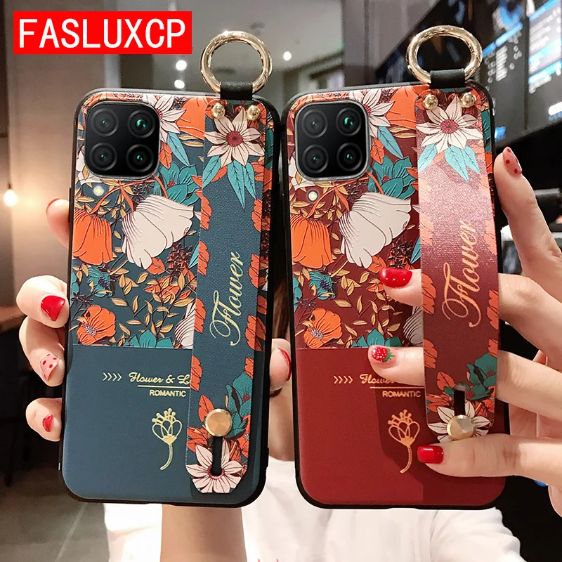 Чехол Y9 2019 из мягкого ТПУ в стиле ретро с цветочным рисунком для Huawei P40 Lite Pro Nova 5T Mate