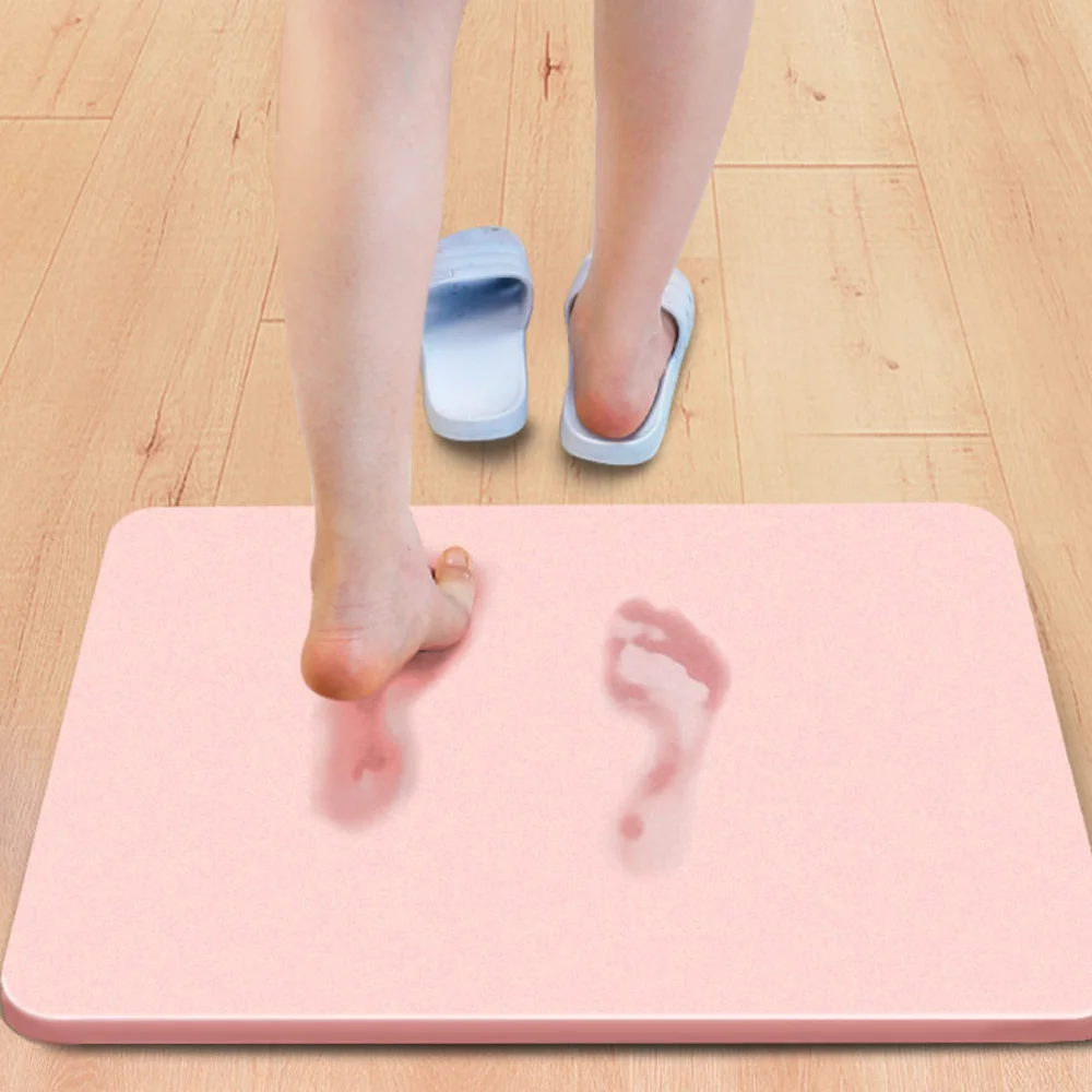 

Diatom Mud Anti-Slip Foot Mat Bathroom Floor Mat Fast Drying Bathroom Carpet Rug Easy Clean Hard Shower Mat Floor Foot Mat
