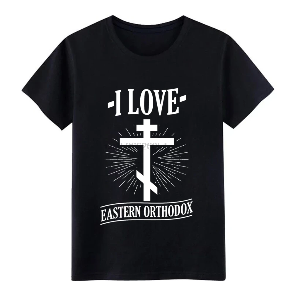 

Men I love eastern Orthodox t shirt Printing 100% cotton O-Neck Pictures Loose Basic summer Pattern shirt
