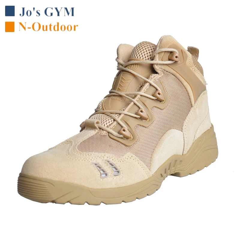 High Quality Outdoor Hiking Shoes Desert Professional Military Tactical Boots Trekking Climbing Genuine Leather Combat Army Boot
