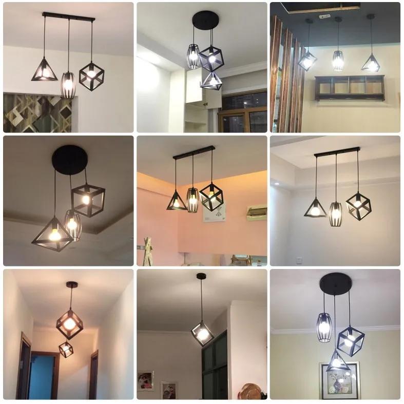 A Chandelier Three Head Led Table Lamp Northern Europe Originality Wrought Iron Study Toggery Personality Lamps And Lanterns | Лампы и