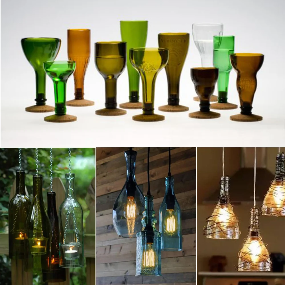 Нержавеющая сталь стеклянная бутылка резак для DIY проектов ремесла Вина Пива