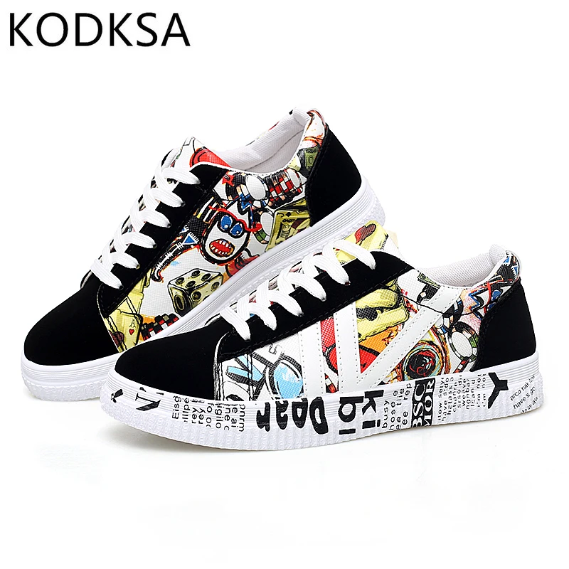 

Women Black Platform Sneakers Casual Vulcanized Shoes 2021 Autumn Plus Size 35-44 Lover Shoes Zapatillas Mujer
