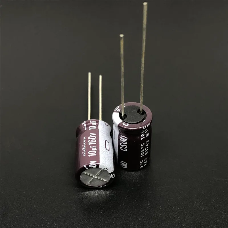 

5pcs/50pcs 10uF 160V NICHICON CS Series 10x16mm High Ripple Current High Reliability 160V10uF Aluminum Electrolytic capacitor