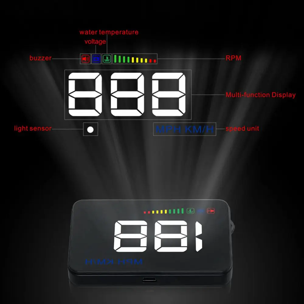 Универсальный автомобильный скоростной проектор OB2 Manufactred Head Up Display Hud лобовое