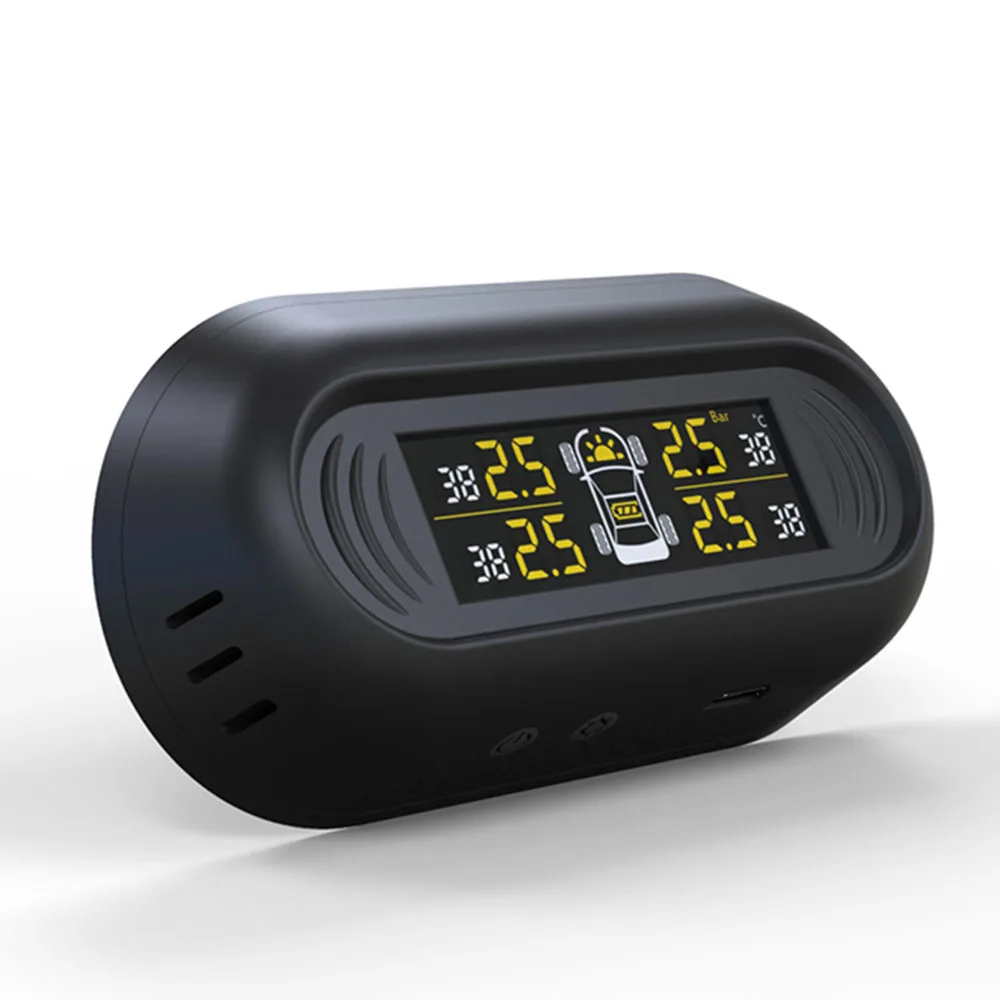 Мини Лобовое Стекло Беспроводной ЖК цифровой датчик автомобиля TPMS IP67 солнечной