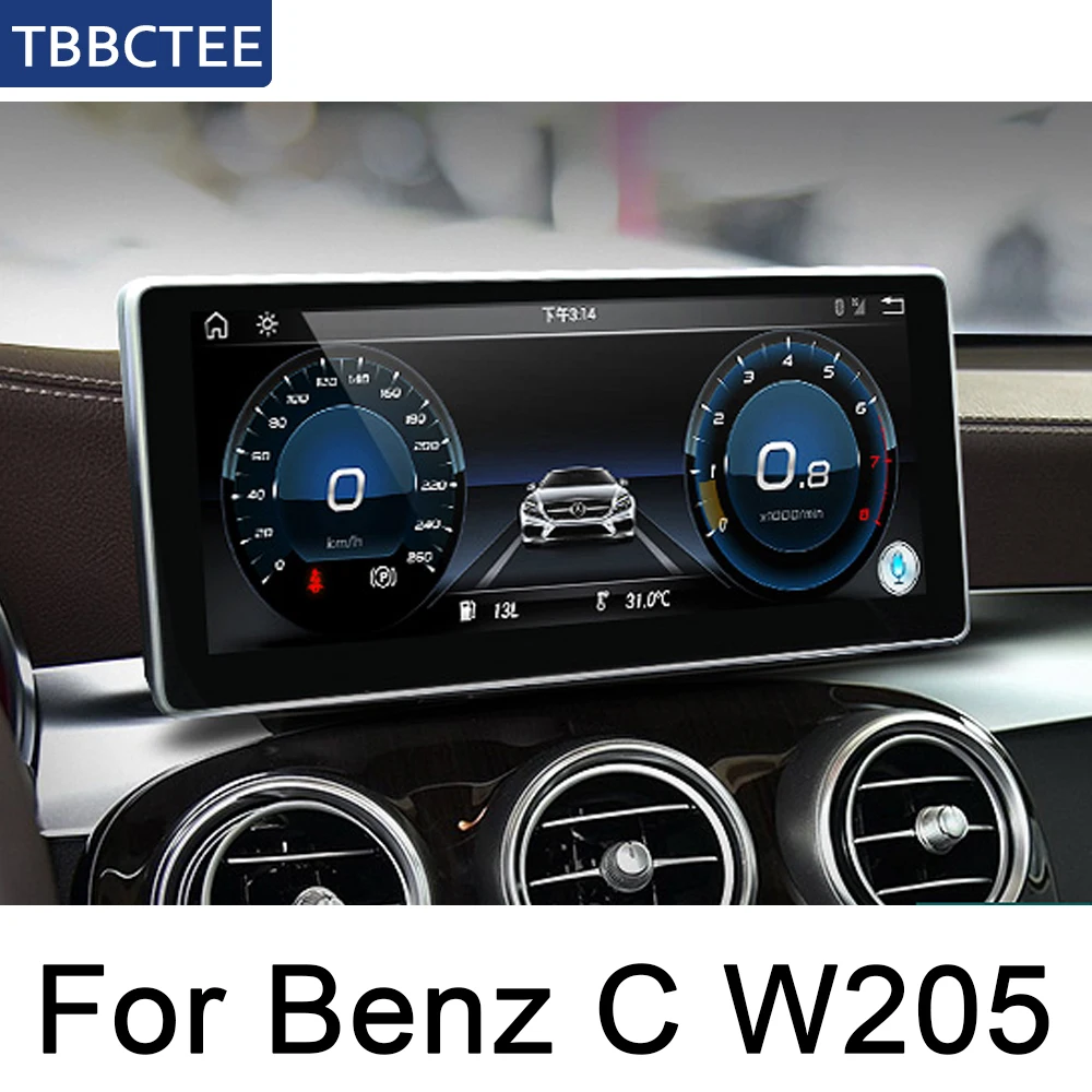 Для Mercedes Benz C Class W205~ NTG стиль мультимедийный плеер HD экран стерео Android автомобильный gps навигационная карта радио