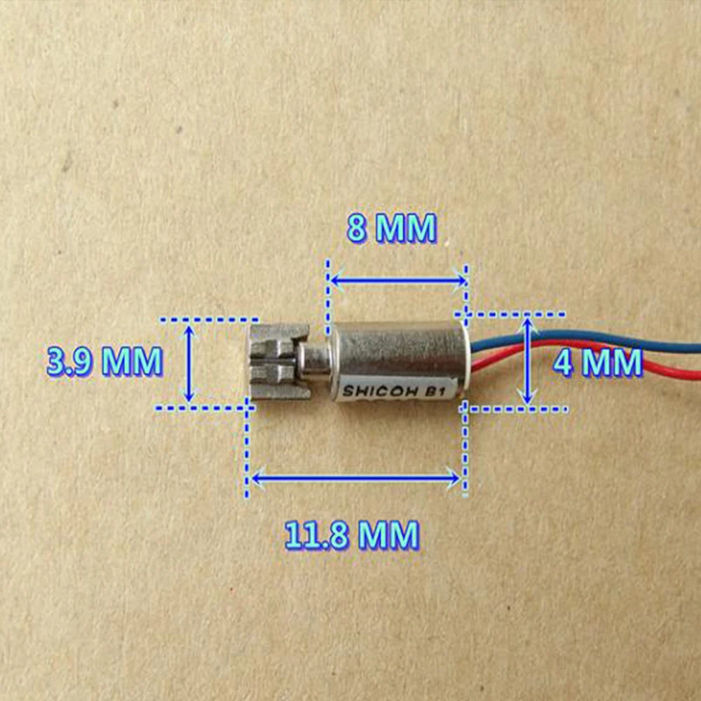Мини 5-полюсный Бессердечный Вибрационный двигатель постоянного тока 3 в-6 в 7 В 5