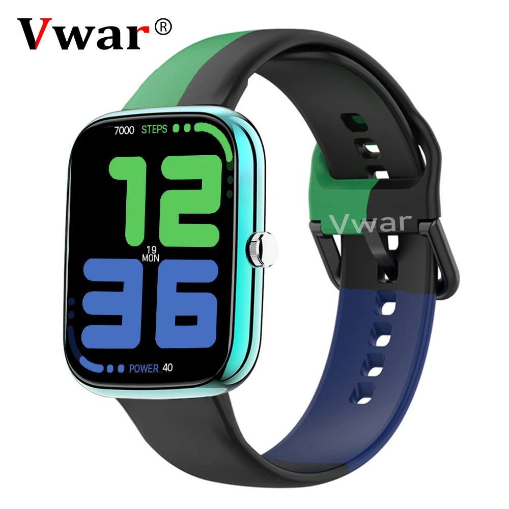 

Vwar Модные Смарт-часы Bluetooth 5,0 IP68 Водонепроницаемые 24h пульсометр SpO2 спортивные Смарт-часы для Xiaomi Apple Phone