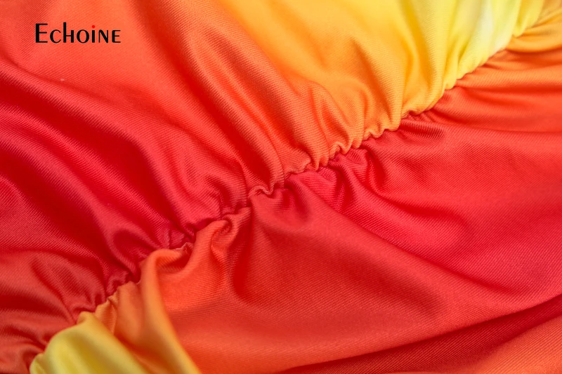 

Echoine 2020 sleeveless tie dye backless hollow out sexy mini dress summer women fashion streetwear outfits party club sundress