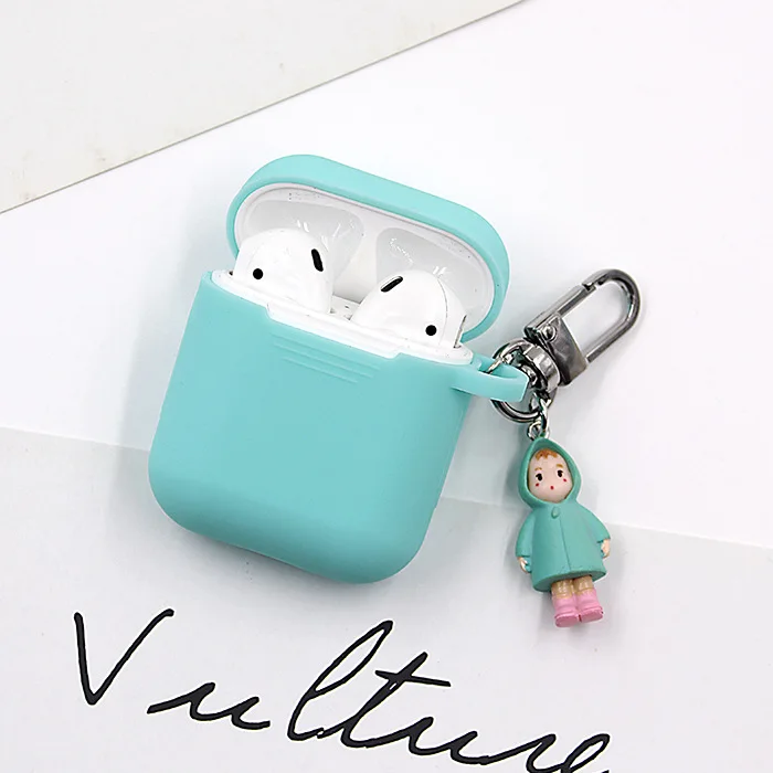 Мягкий силиконовый чехол для Airpods мультяшный защитный милый гарнитуры