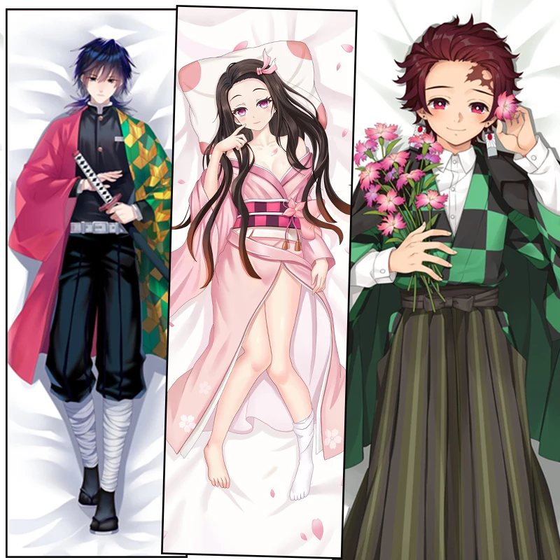

Demon Slayer Dakimakura Kamado Tanjirou Kamado Nezuko Cosplay Character Pillowcase Hugging Body Pillow Pillows Otaku Pilow Cover