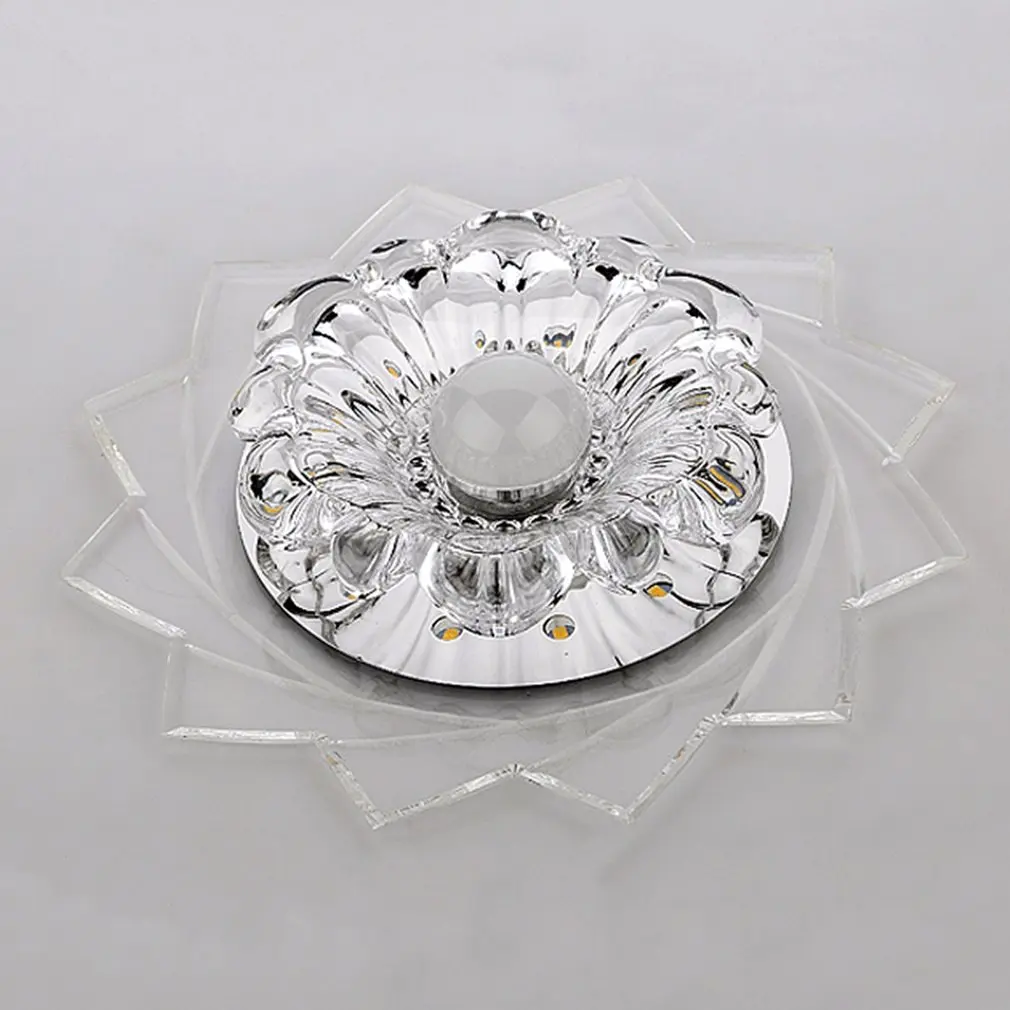 Romantic Crystal Ceiling Lights Led Round Aisle Lighting Entrance Hallway Sconce Lamp Flush Mounted | Освещение