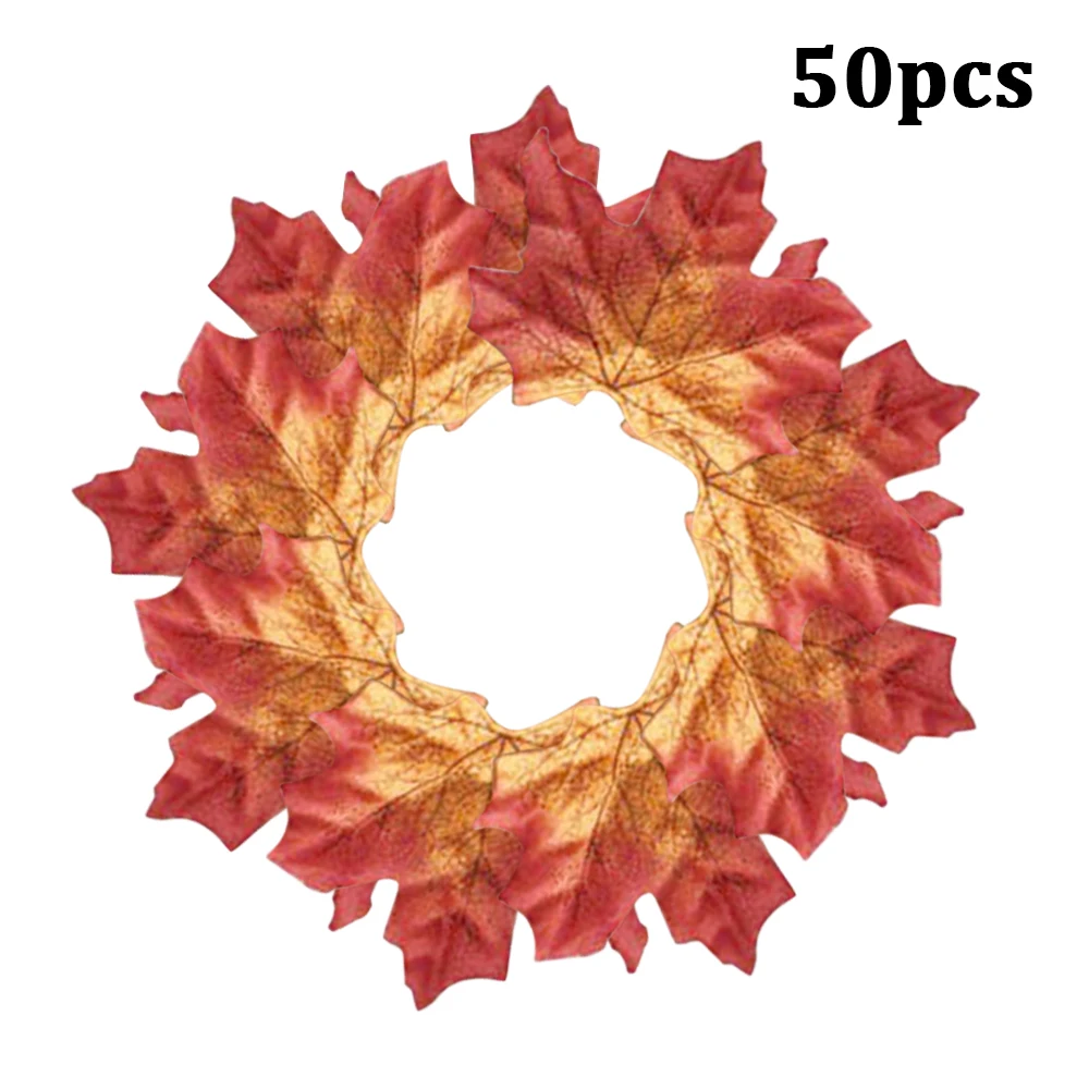 Домашний декор разные смешанные осень Цветной искусственные листья клена для