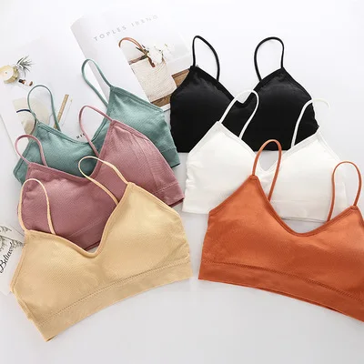 

Girls sling seamless chest wrap seamless bra sexy beauty back tube top without steel ring