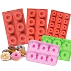 Силиконовая форма в виде пончиков для самостоятельного изготовления, форма для выпечки, печенья, шоколада, круглых формочек, маффинов, тортов, десертов, кухонные инструменты ручной работы для готовки