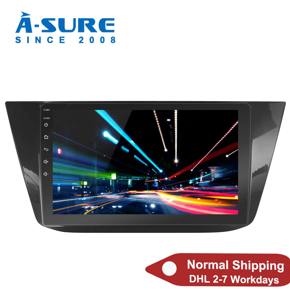 A Sure Автомобильный мультимедийный 10 дюймовый 8 ядерный Android 1 радио GPS навигация