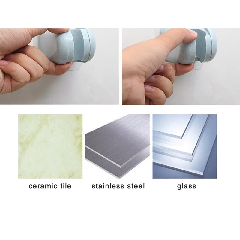 

Adjustable Shower Head Holder Bathroom Self-adhesive Shower Bracket Rack ABS Shower Holder Bracket Drill-free Bathroom Accessory