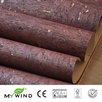 MYWIND 09155MRoll Noble wine red Luxury 3D design home decor wall paper cork wallpaper