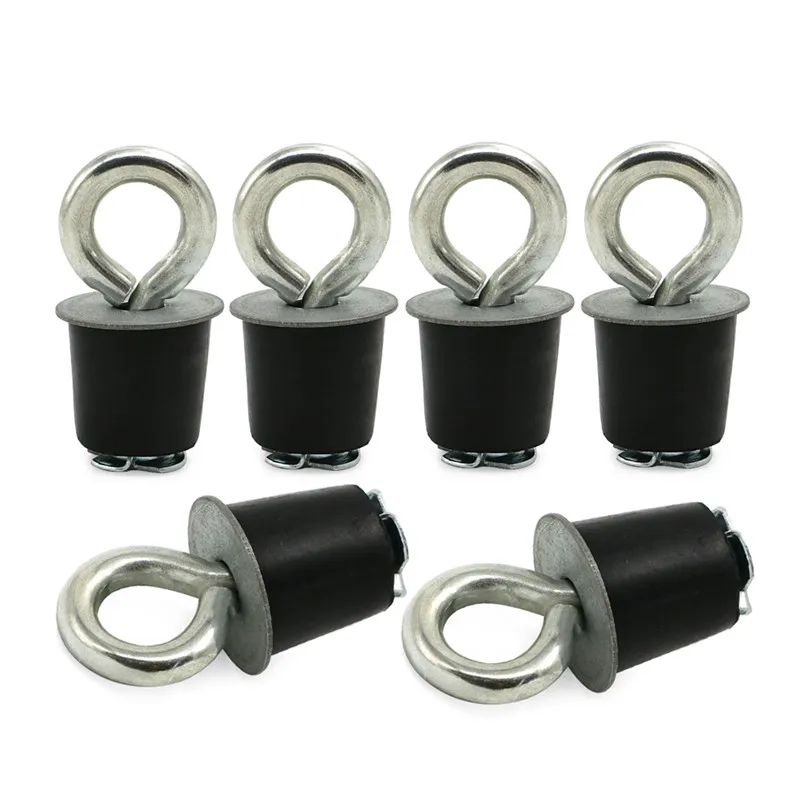 6 piece 6 шт. замок и езда тип галстук вниз якоря для Polaris RZR 1000 спортсмены Ace не подходят Ranger/General UTV 1-7/1" отверстие глаз болт - Цвет: 6 piece