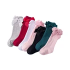 Детские носки, однотонные Цвет красивые хлопковые носки с дышащей длинные носки без пятки для девочек, От 0 до 7 лет