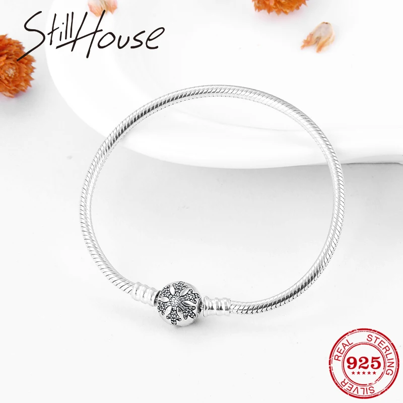 2018 Рождественский браслет с подвесками 100% Стерлинговое Серебро 925 пробы цепочка