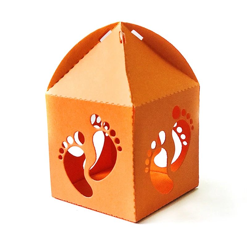 

diy Baby footprint paper Box metal cutting Dies Embossing Scrapbooking cutting dies Craft 2021 new