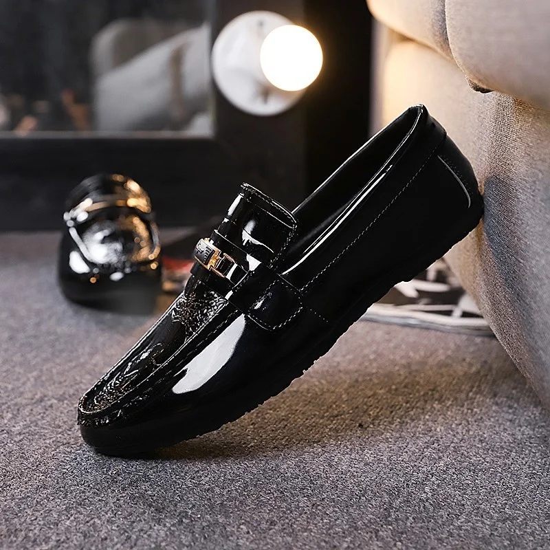 

NXY 2022 Spring Fashion Men's Derby Casual Business Leather Shoes Black Breathable Tooling Loafers Luxury Brand 1118