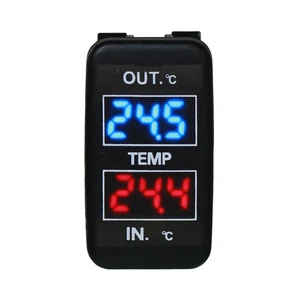 dual temperature display inside and outside the car dual temperature sensor for toyota corolla reiz prado prius free global shipping