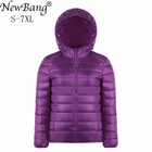 Куртка NewBang женская пуховая Ультралегкая, брендовая ветровка с перьями, размера плюс 7XL 6XL