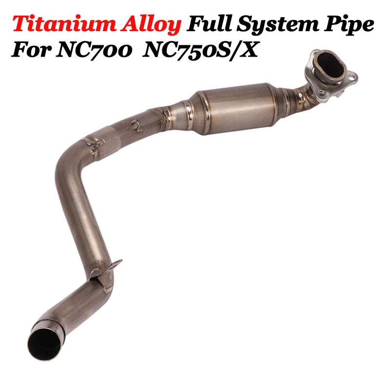 Слип-он для мотоцикла Honda NC700 NC700X NC700S NC 700 S X D 750 DCT, модификация выхлопной системы с передней и средней титановой связкой.