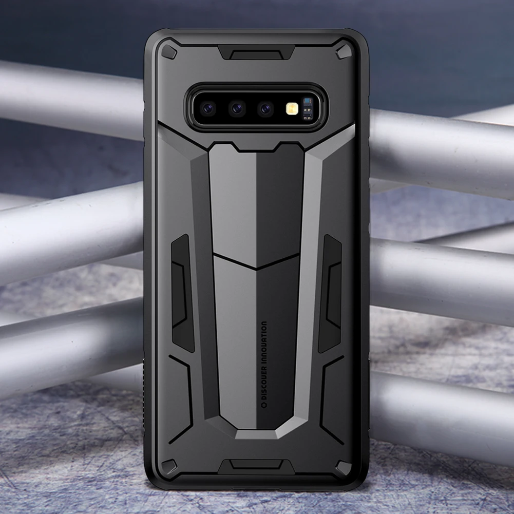 Nilkin для samsung Galaxy S10 S9 S8 Plus чехол-накладка NILLKIN Defender прочная защита для задней панели прочный Чехол-броня для samsung Note 9 8