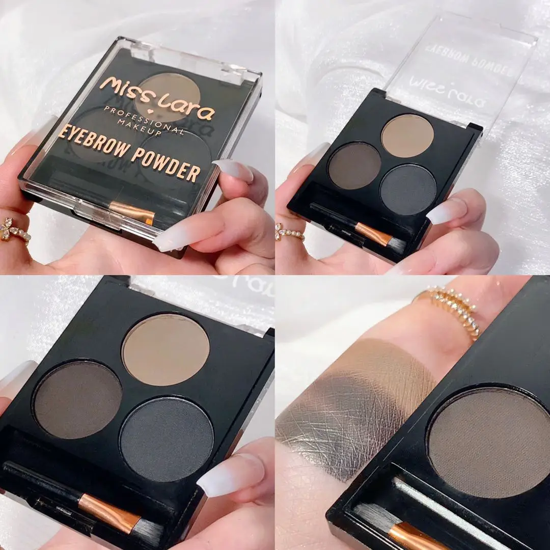 

Водостойкая темно-коричневая жидкая пудра для бровей Miss Лара, 3 цвета