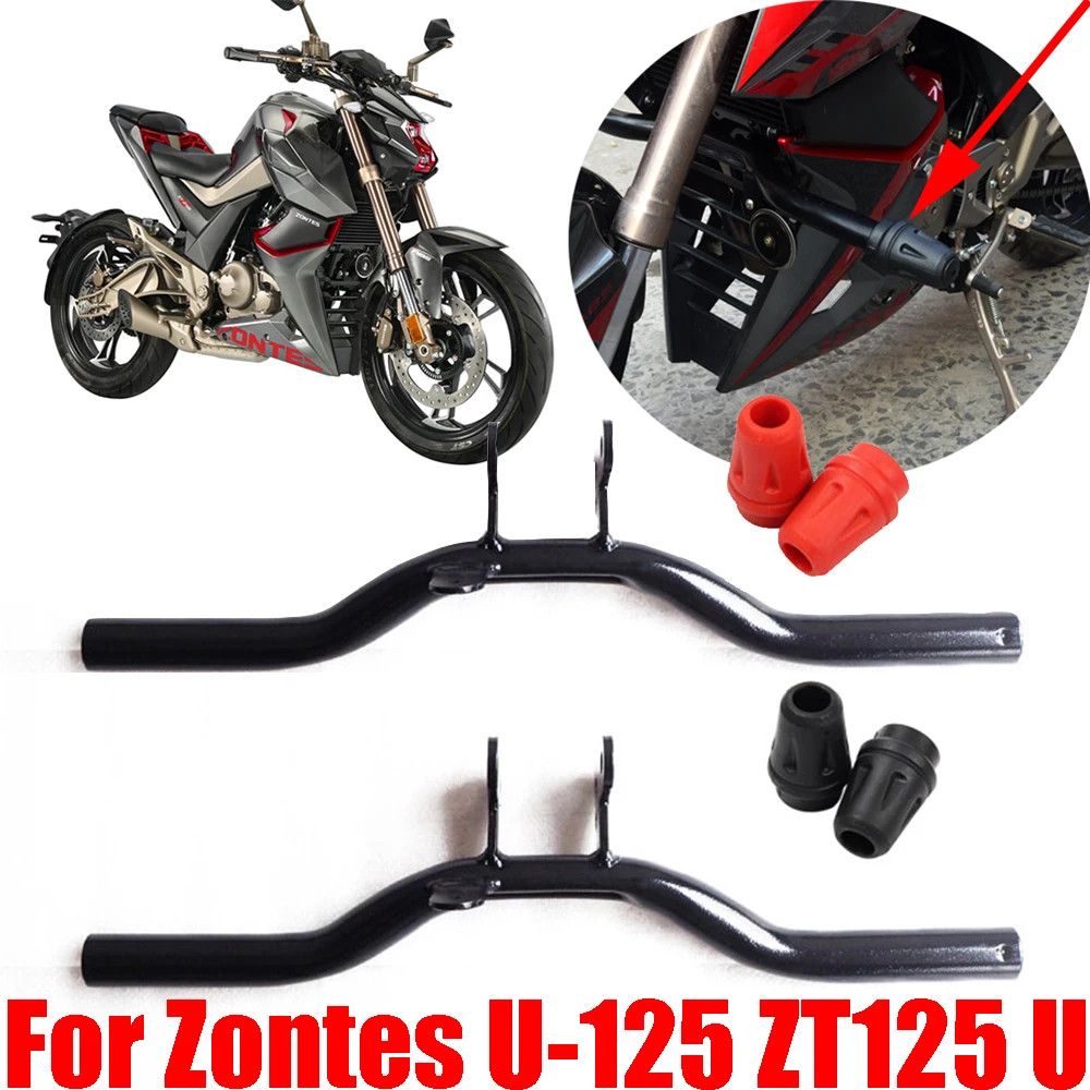 For Zontes U-125 ZT125 ZT 125 U U125 Motorcycle Accessories Bumper Engine Gurad Crash Bars Stunt Cage Protector Frame Protection
