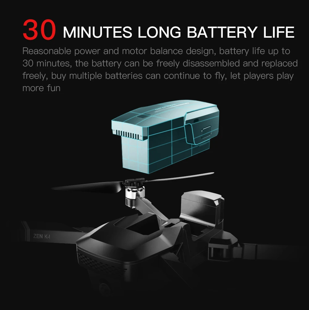 K1 RC Drone GPS with 4K HD Camera Gesture Control 5G Wifi FPV Brushless Flight Time 28mins Foldable Quadcopter Toy For Kids