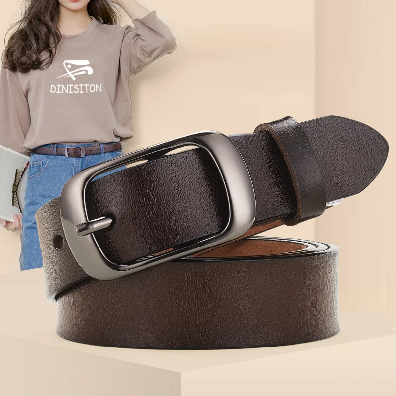 

New Women Genuine Leather Belt For Female Strap Casual All-match Ladies Adjustable Belts Designer High Quality Brand